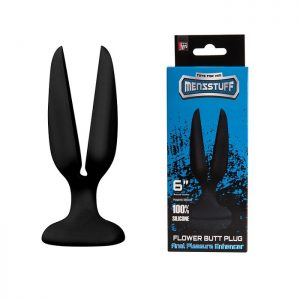 MENZSTUFF FLOWER BUTT PLUG 6" BLACK