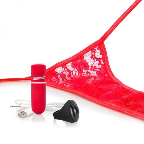 SCREAMING-O MY SECRET RECHARGEABLE VIBRATING PANTY SET WITH REMOTE CONTROL