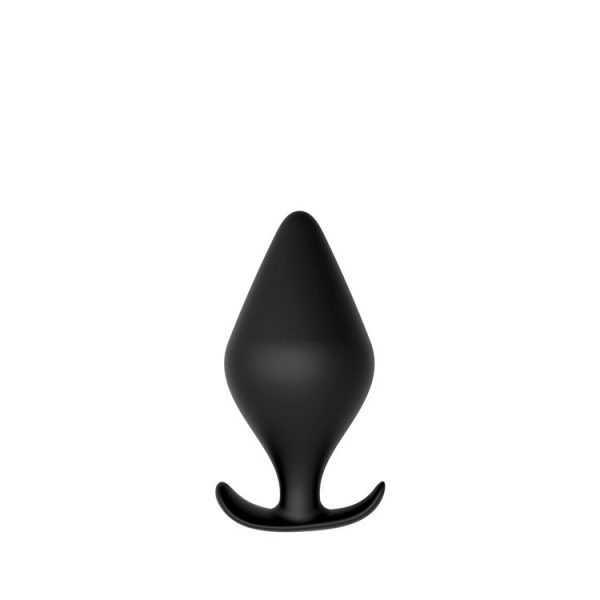 DREAM TOYS SILICONE PLUG WITH T-HANDLE BLACK SMALL II