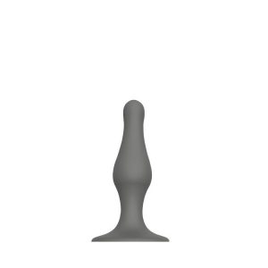 DREAM TOYS SILICONE PLUG WITH SUCTION CUP BLACK SMALL