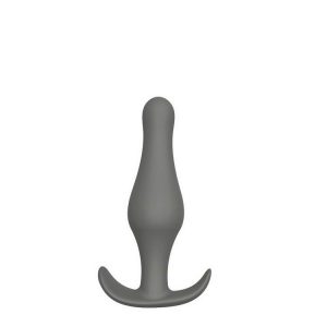 DREAM TOYS SILICONE PLUG WITH T-HANDLE BLACK MEDIUM