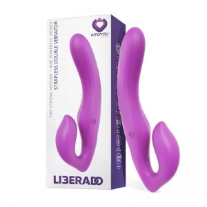 STRAP-ON VIBRATÓRIO RECARREGÁVEL INTO YOU LIBERADO ROXO
