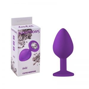 PLUG ANAL LOLA TOYS MÉDIO ROXO E TRANSPARENTE