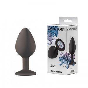 PLUG ANAL LOLA TOYS MÉDIO PRETO E HOLOGRÁFICO