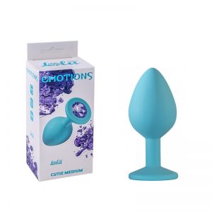 PLUG ANAL LOLA TOYS MÉDIO TURQUESA E ROXO