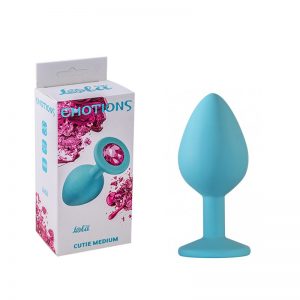 PLUG ANAL LOLA TOYS MÉDIO TURQUESA E ROSA