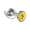 PLUG METAL LOLA TOYS PEQUENO PRATEADO E AMARELO