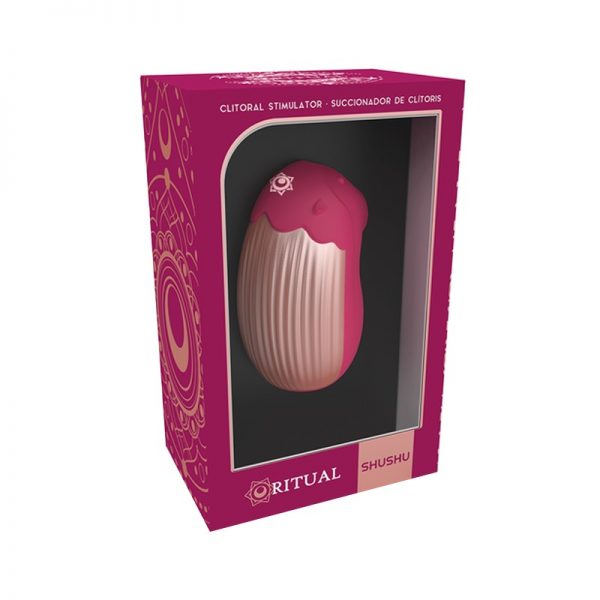 ESTIMULADOR CLITORIANO RECARREGÁVEL RITUAL SHUSHU ROSA