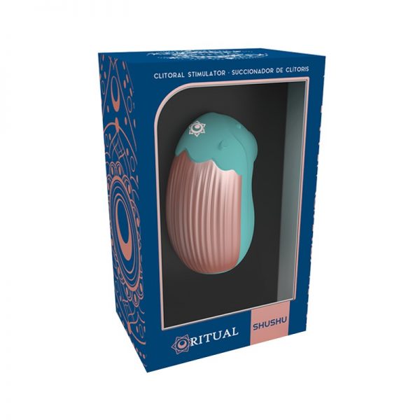 ESTIMULADOR CLITORIANO RECARREGÁVEL RITUAL SHUSHU AZUL