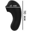 Estimulador Clitoriano Shushu Pro Preto - Dimensões