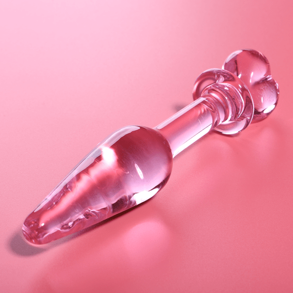 Plug de Cristal Nº7 rosa fundo