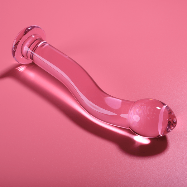 Dildo de Cristal Nº18 rosa fundo
