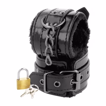 Algemas de Pulso com Cadeado Pretas