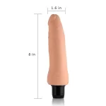 Dimensões Vibrador Realístico Cyberskin 8"