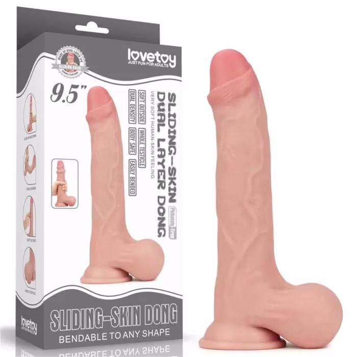 Caixa Dildo Realístico Sliding 9,5