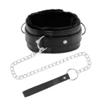 Coleira Forrada Preta