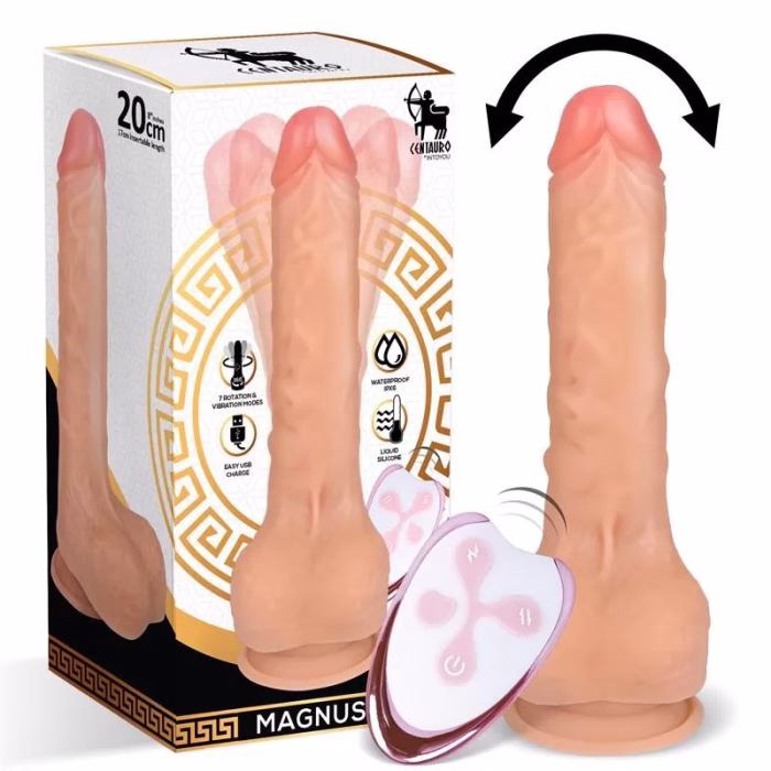 VIBRADOR COM COMANDO REMOTO RECARREGÁVEL CENTAURO CESUR