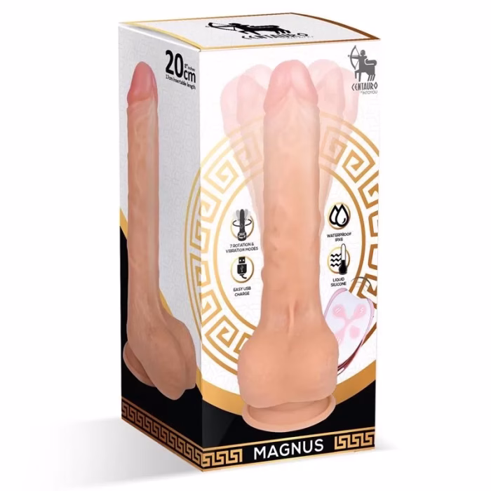 VIBRADOR COM COMANDO REMOTO RECARREGÁVEL CENTAURO CESUR