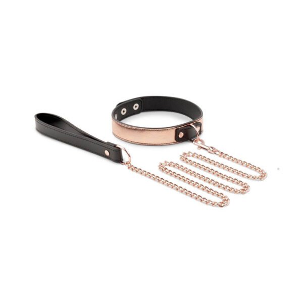 Kit Bdsm Rosygold Noveau - coleira