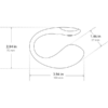 Vibrador Lovense Lush 4 - Medidas