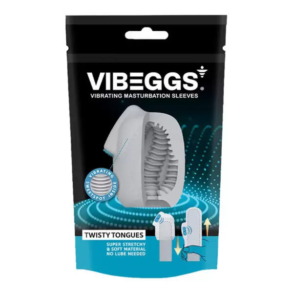 Ovo Masturbador Twisty Tongues Vibeggs - Embalagem
